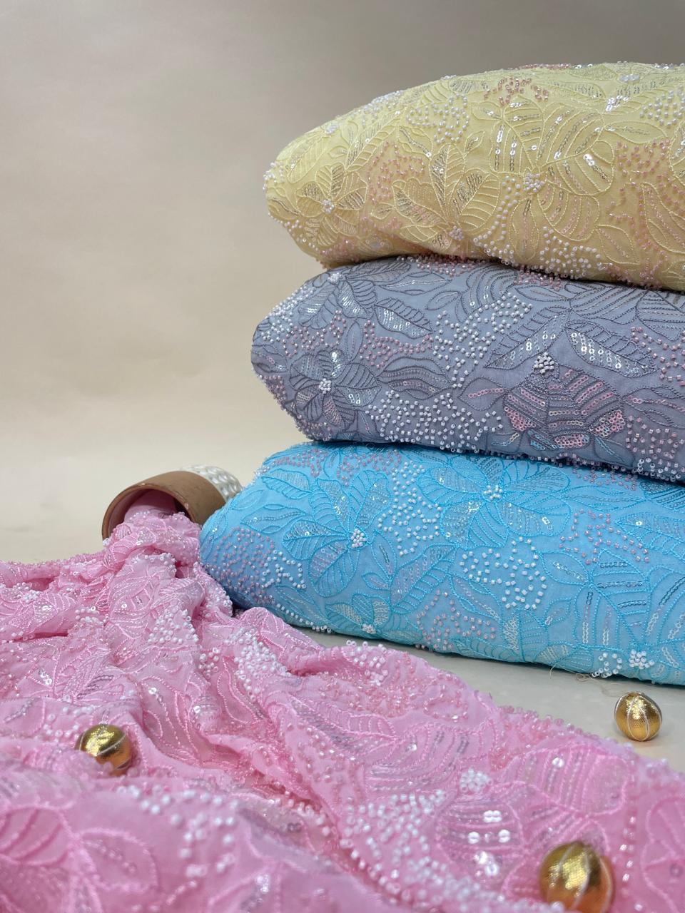 Georgette Fabric Material - Shop Online Now  banaraswala.fabric
