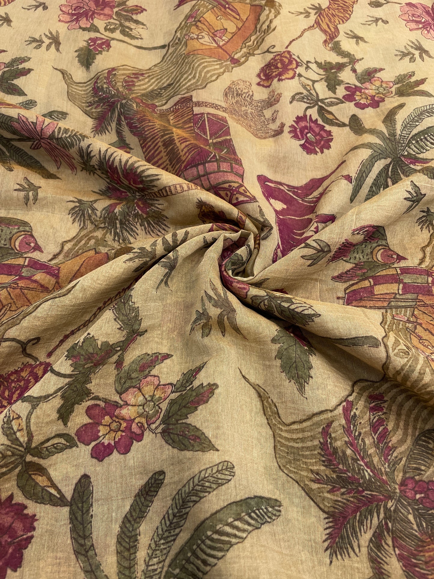 Chanderi Tissue Print