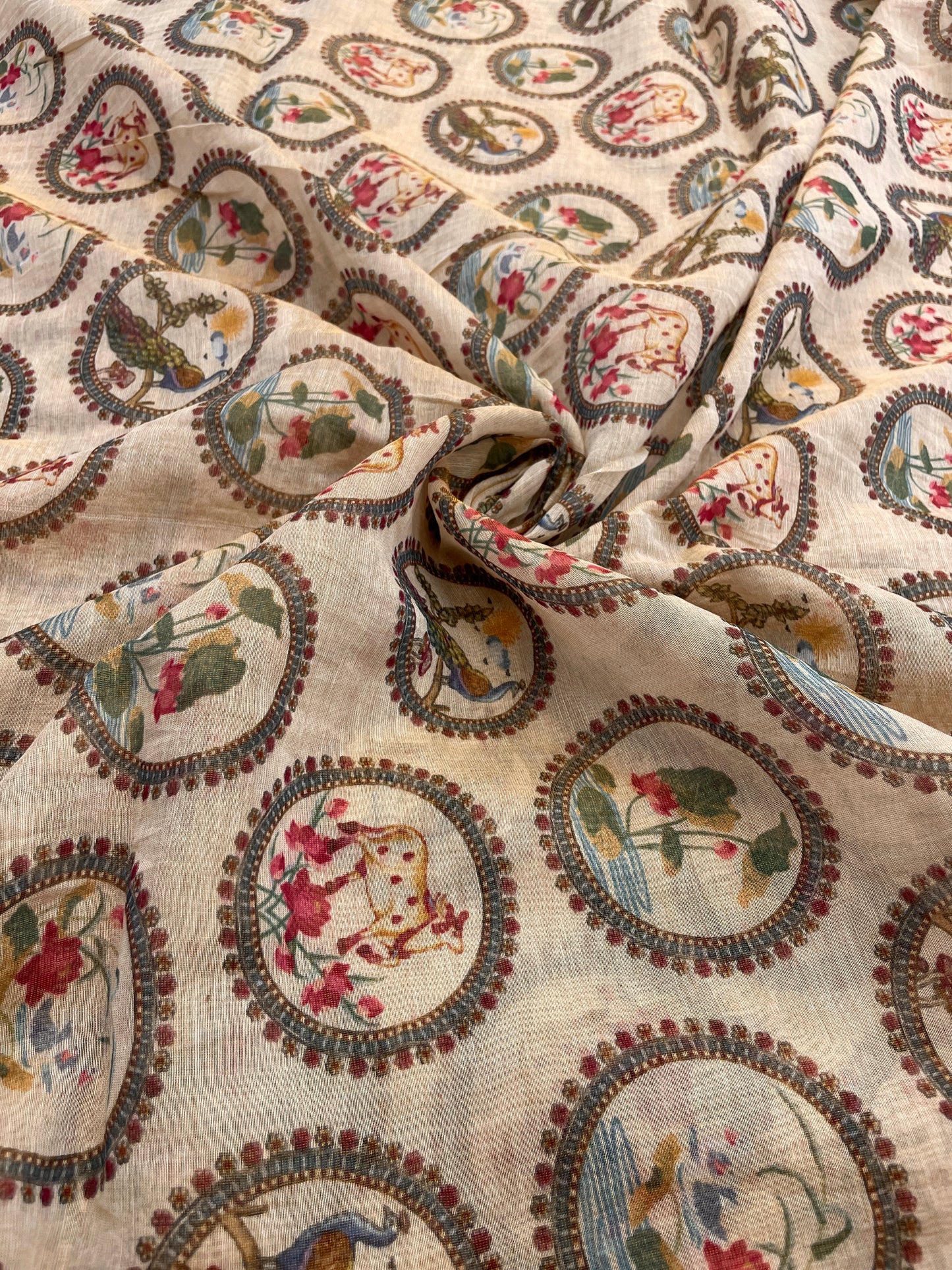 Chanderi Tissue Print