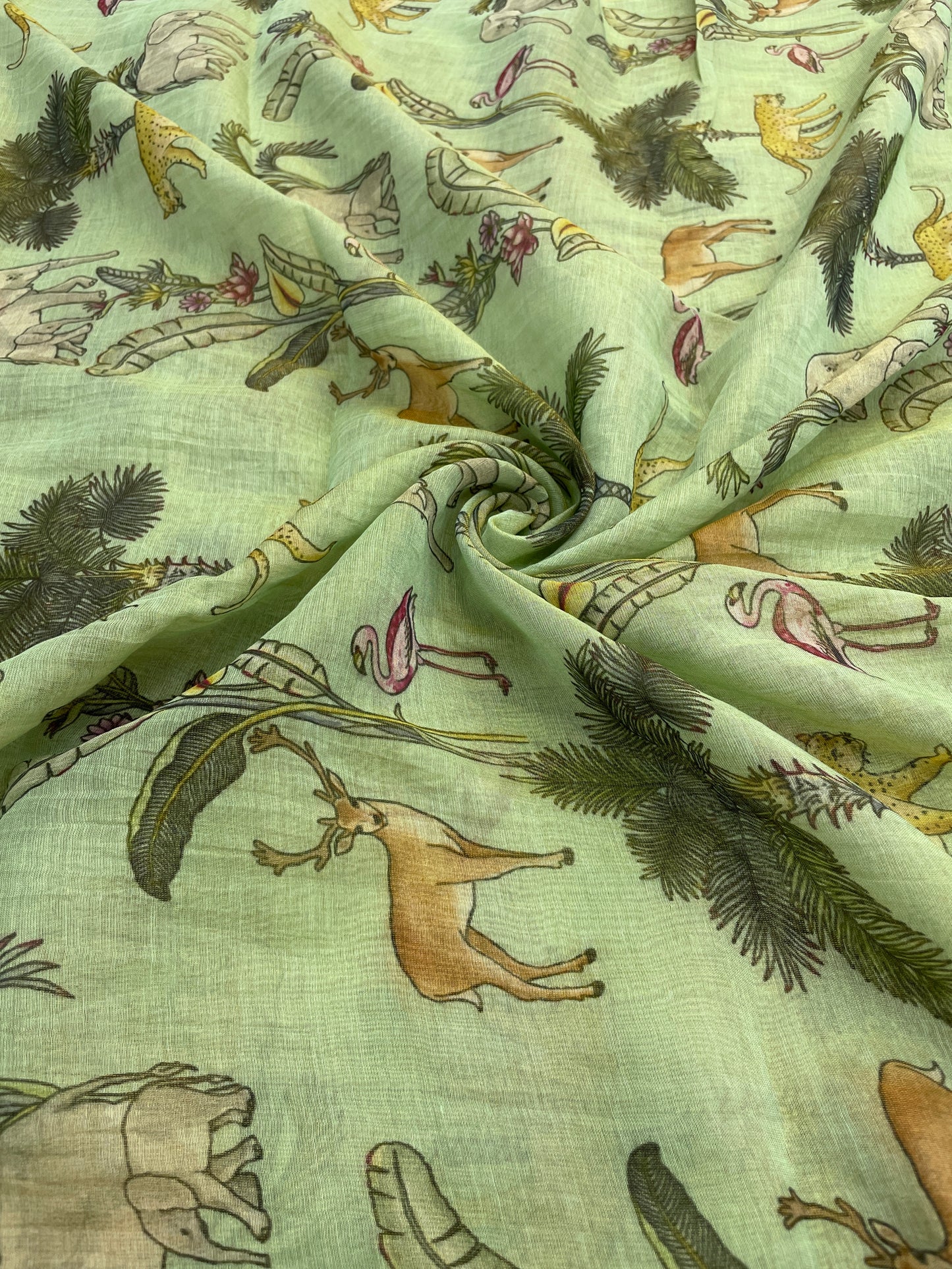 Chanderi Tissue Print