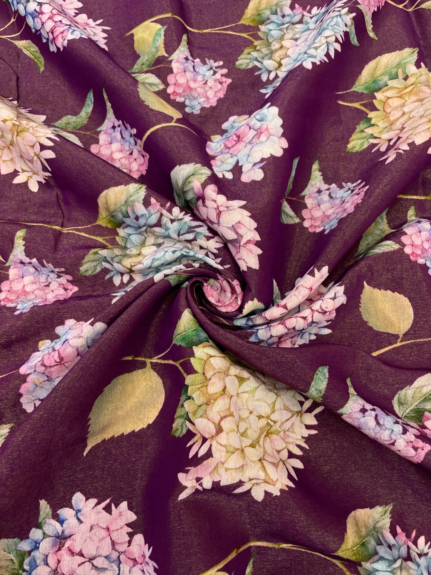 Chanderi Tissue Embroidery (Colours Available)