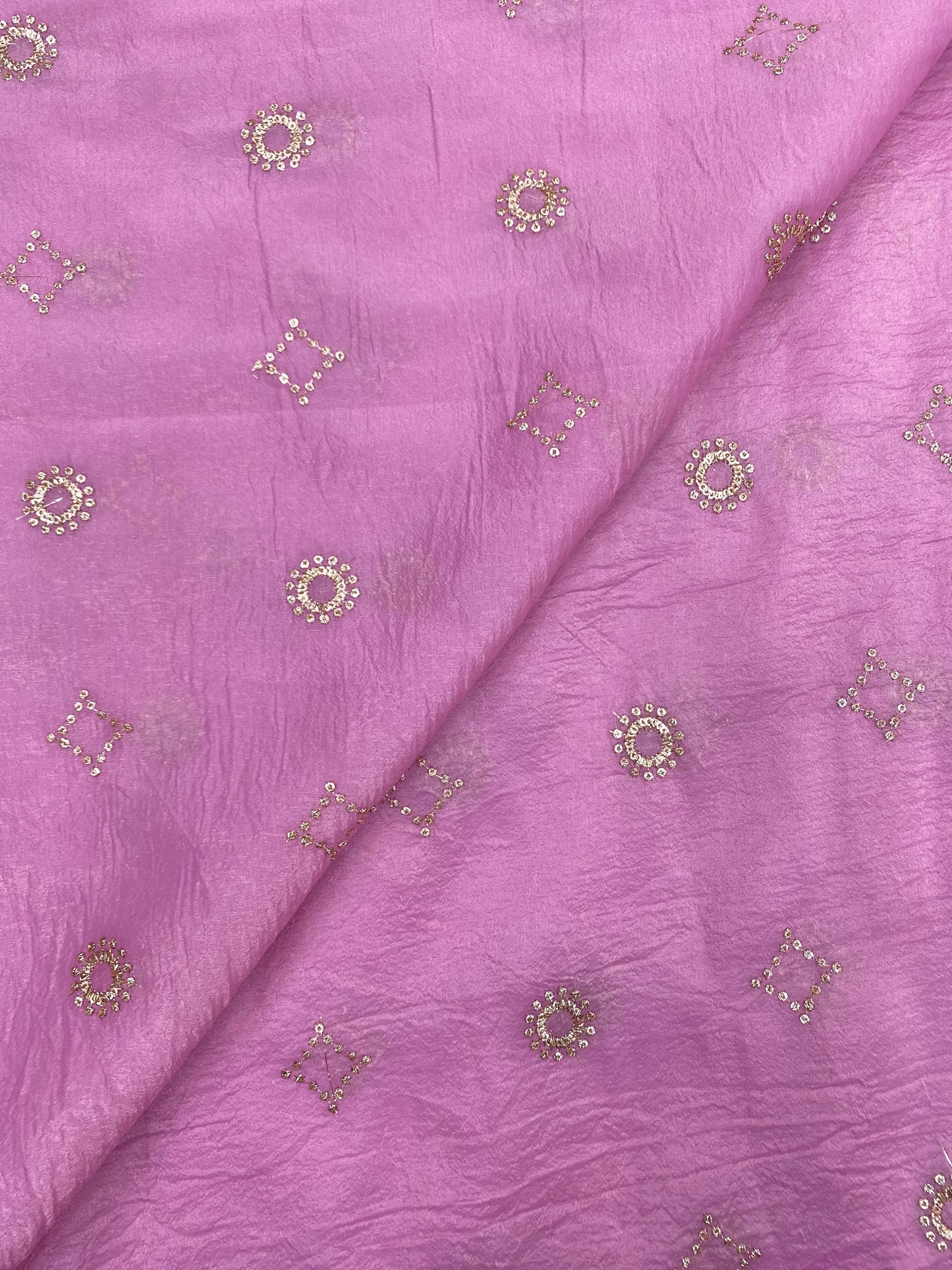 Glass Organza Embroidery (Colours Available ) 44"inch