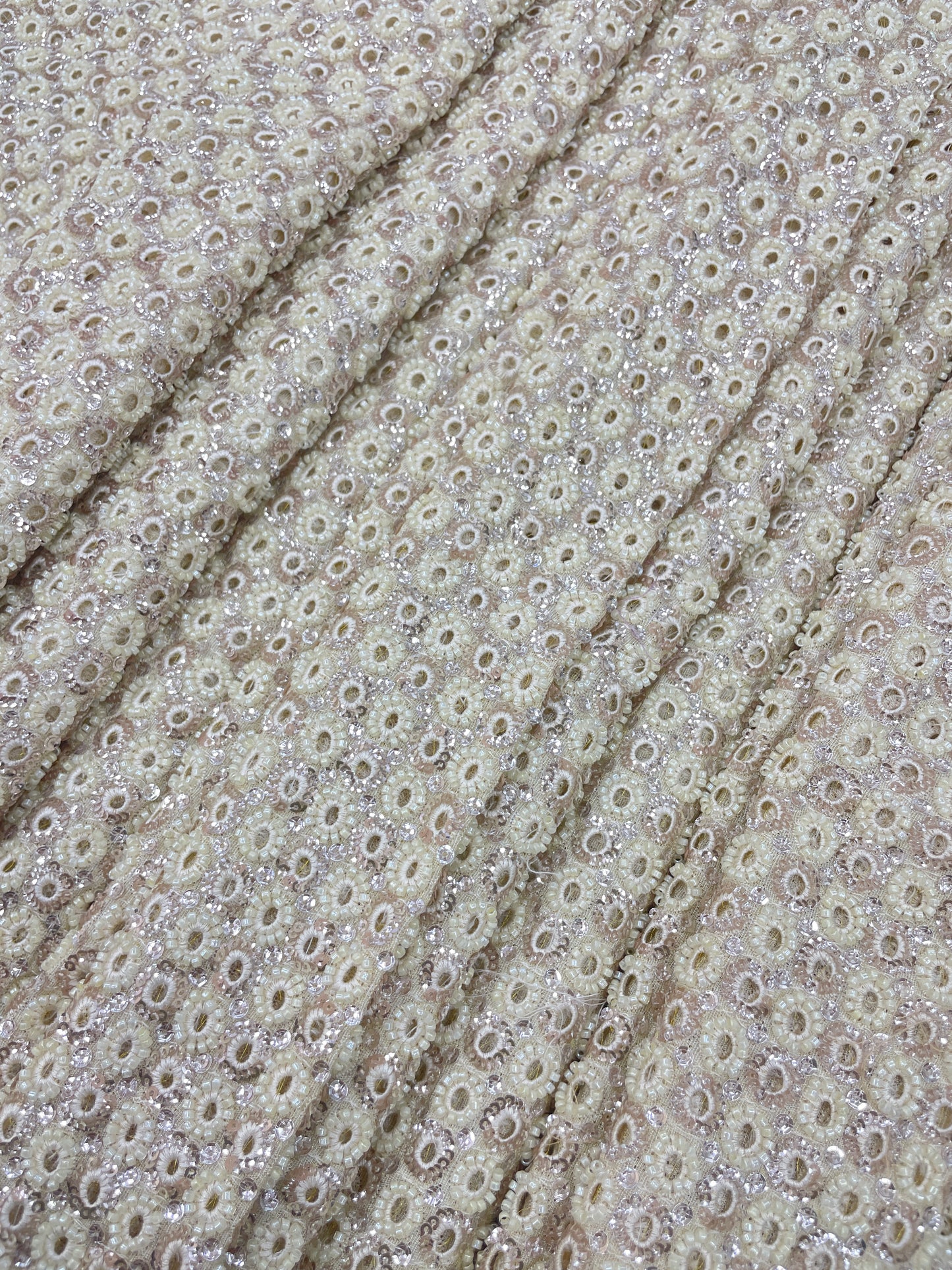 Tissue Beads And Mirror Embroidery (44"Inch)