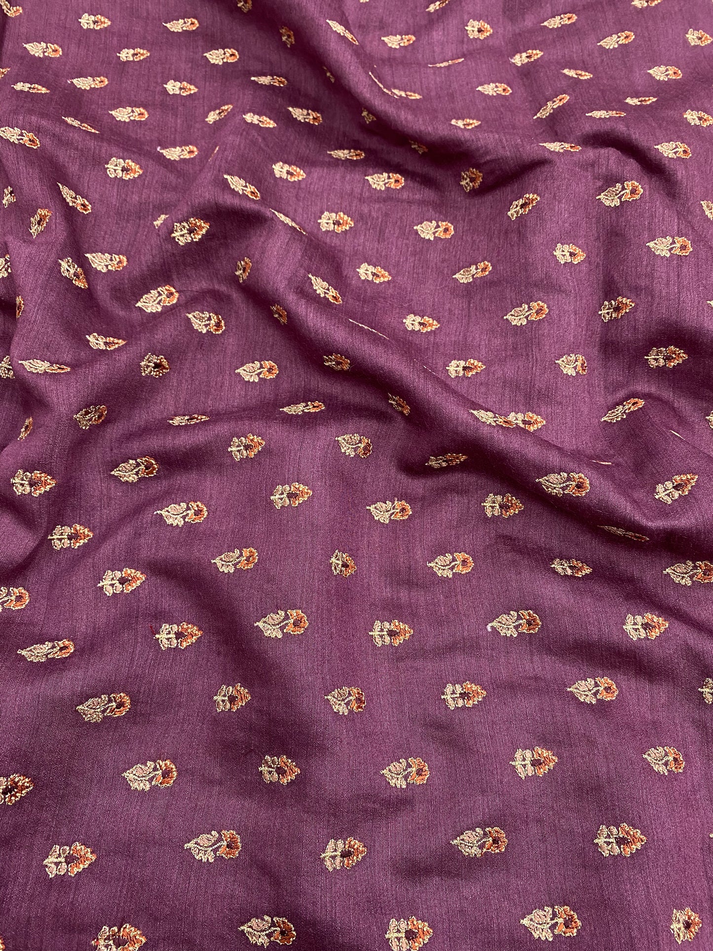 Pure Munga Embroidery (Color Availble) 44"Inch