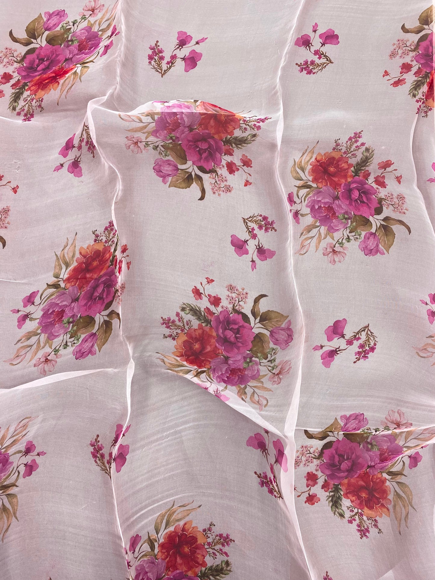 Pure Silk Organza Print