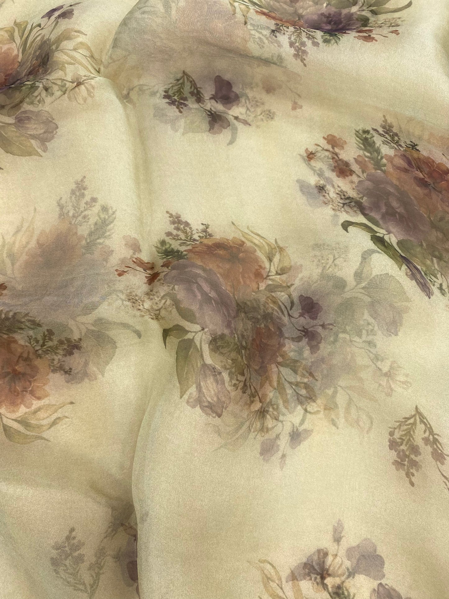 Pure Silk Organza Print