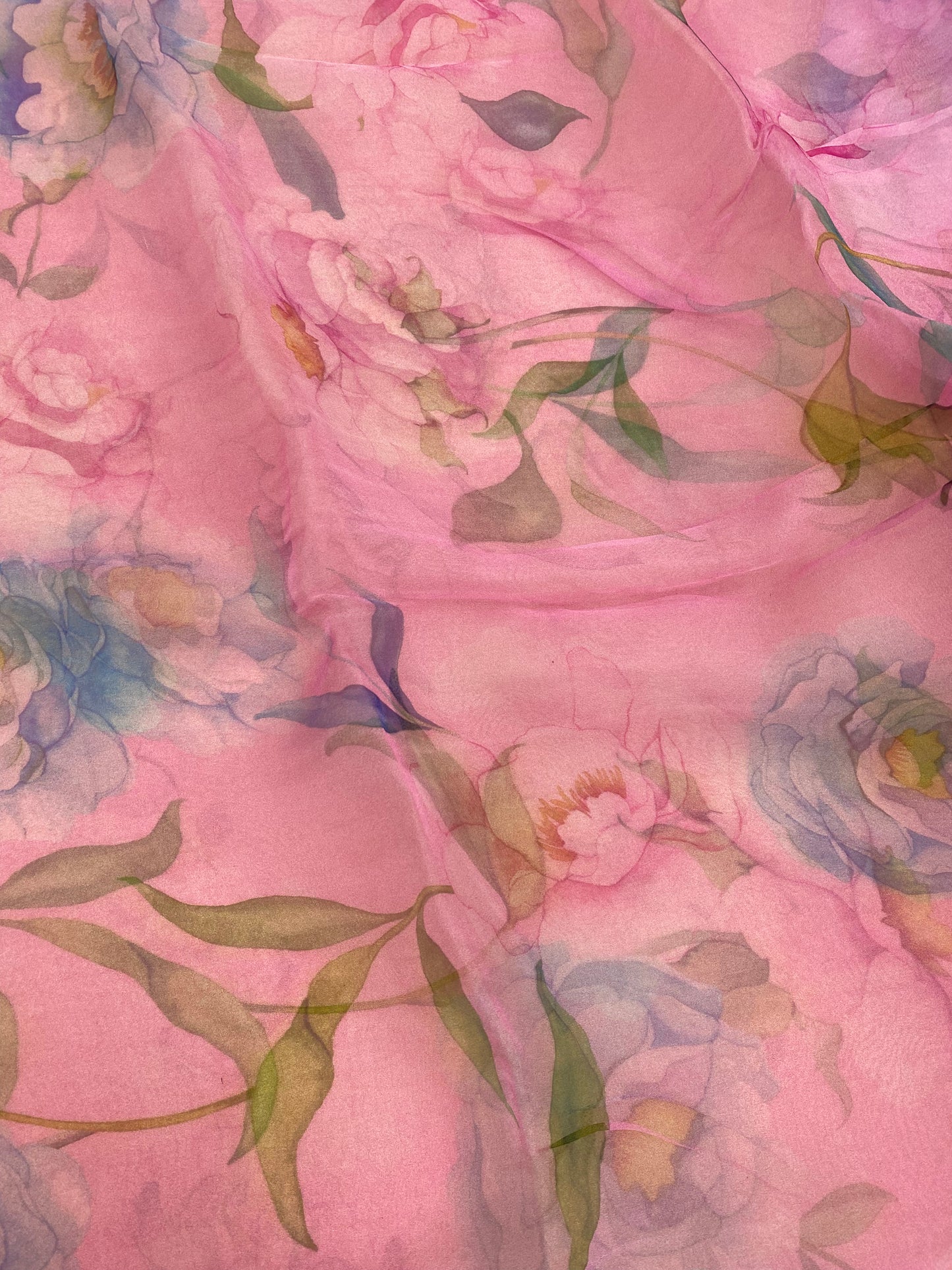 Pure Silk Organza Print
