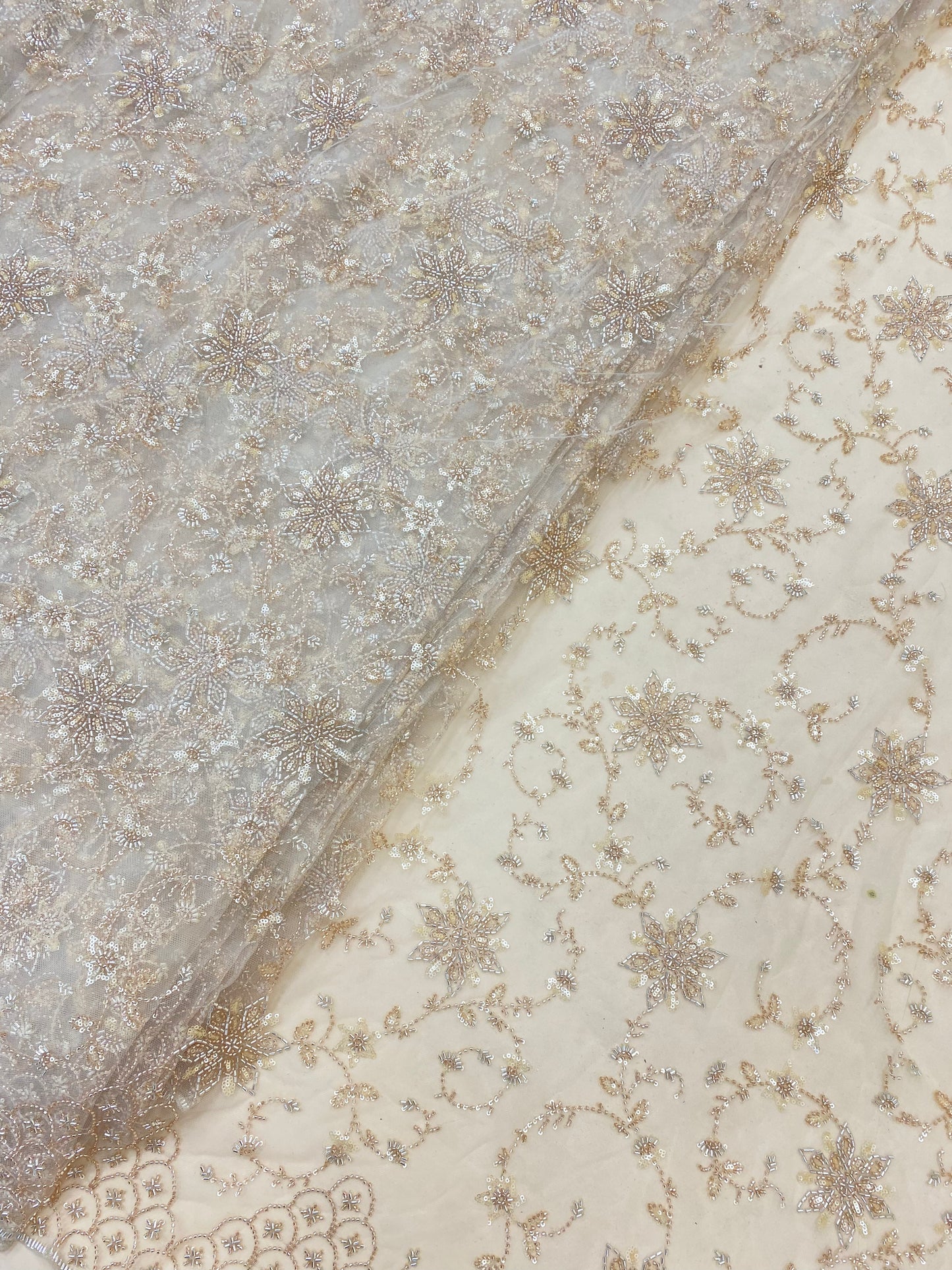 Net Handwork Embroidery (Color Available) 54"Inch