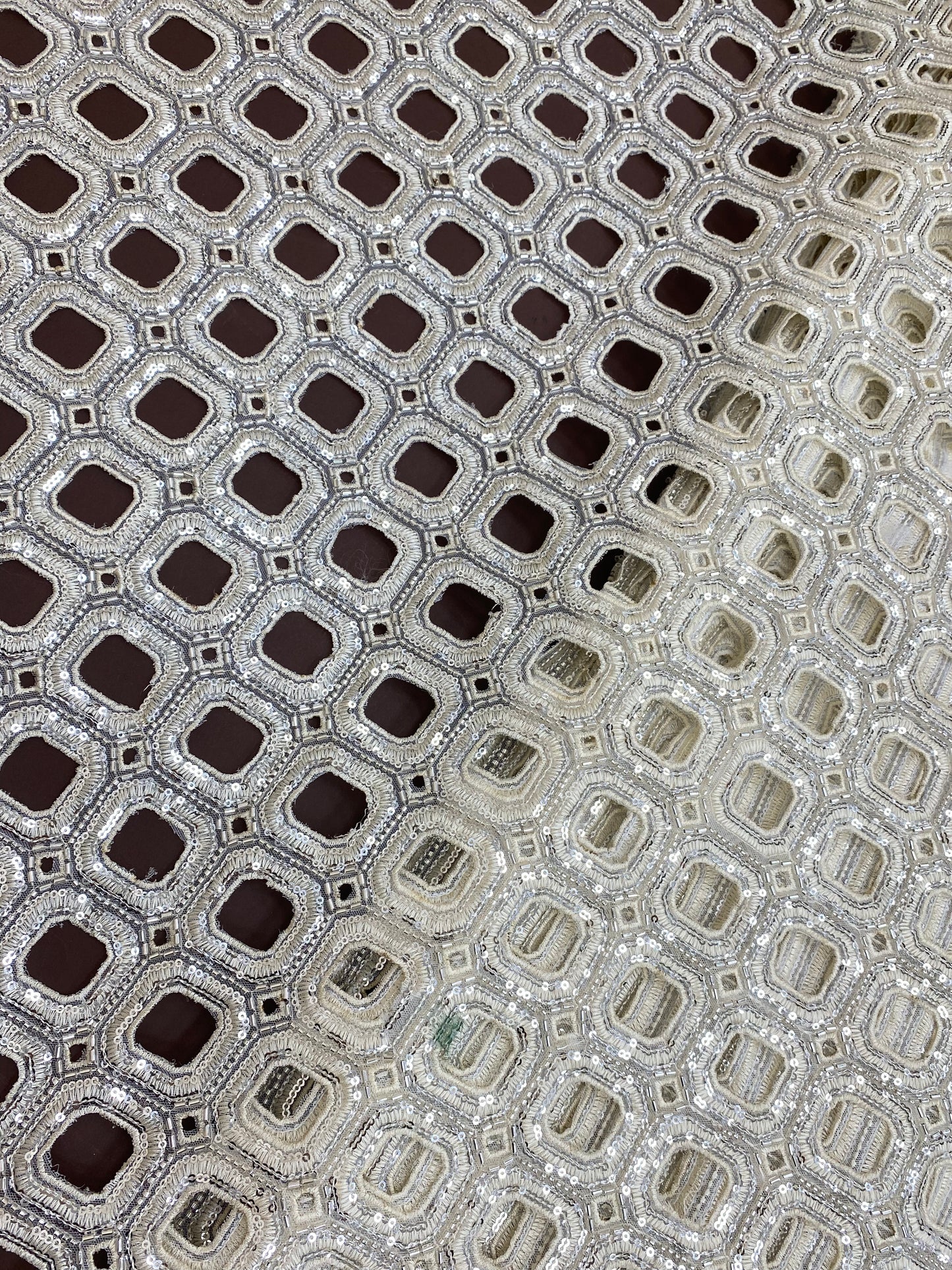 Net CutWork Embroidery (Color Available) 44"Inch