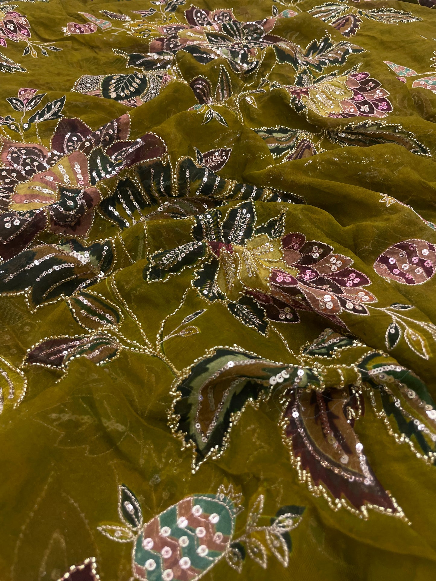 Viscose Organza Embroidery (Color Available) 54"Inch