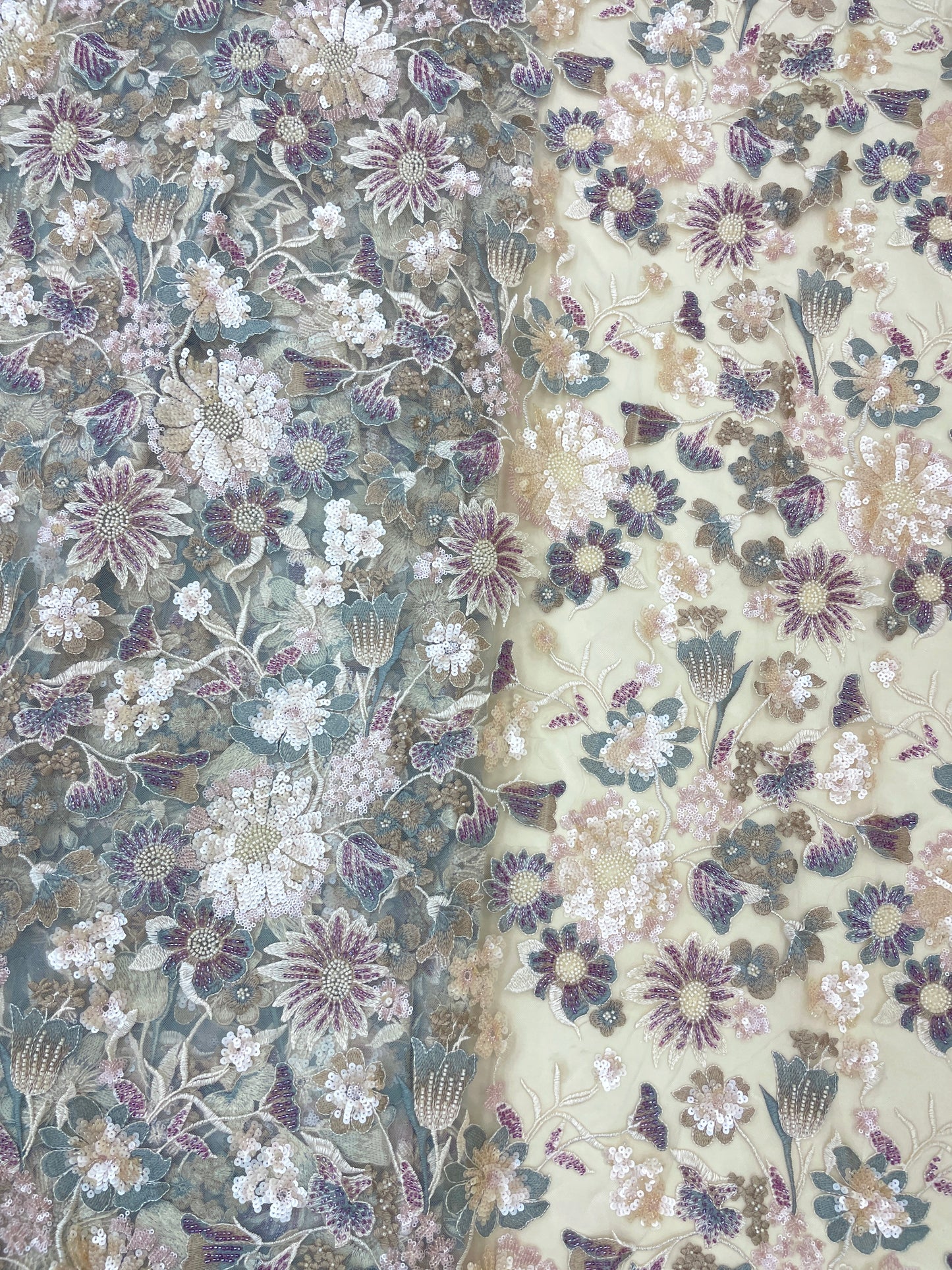 Net Embroidery Handwork (Color Available) 54"Inch