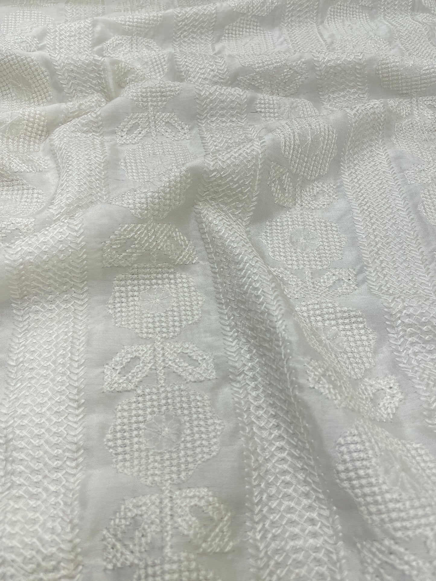 Mysore Silk Embroidery Dyeable