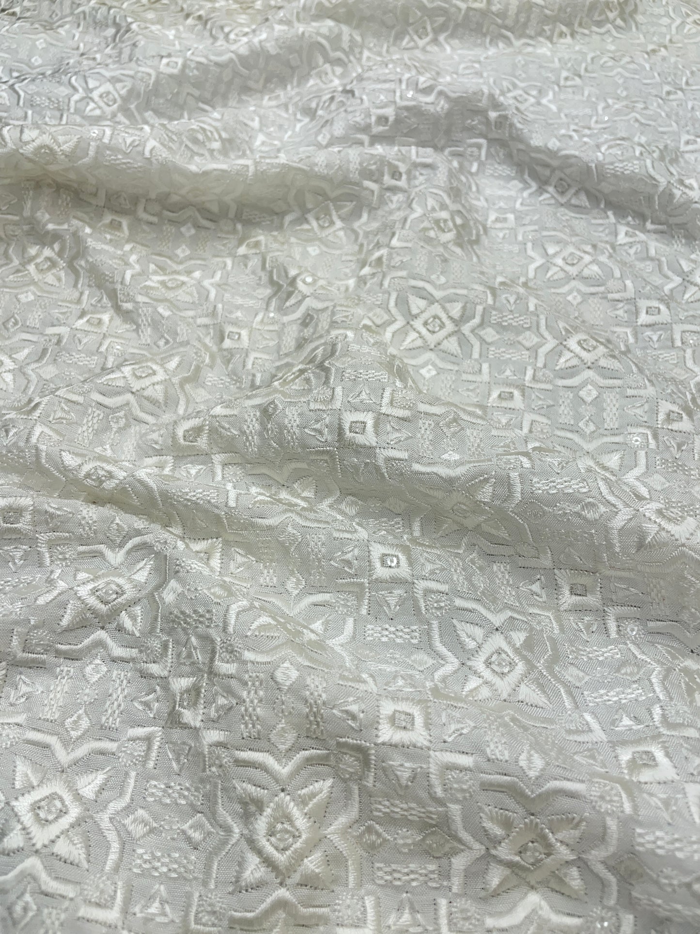 Mysore Silk Embroidery Dyeable