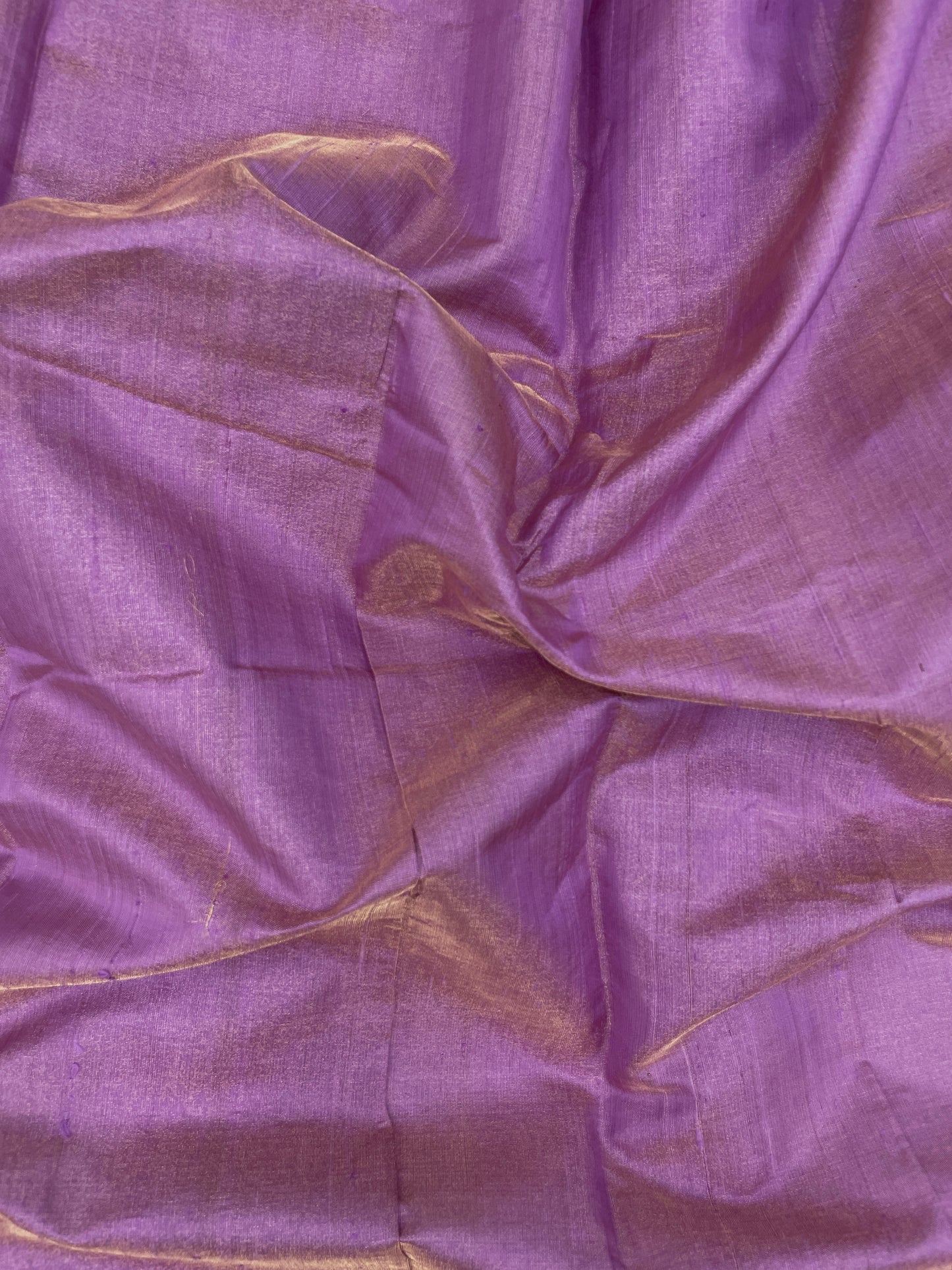 Radiant Exquisite Light Purple Color Pure Raw Silk Tissue Fabric