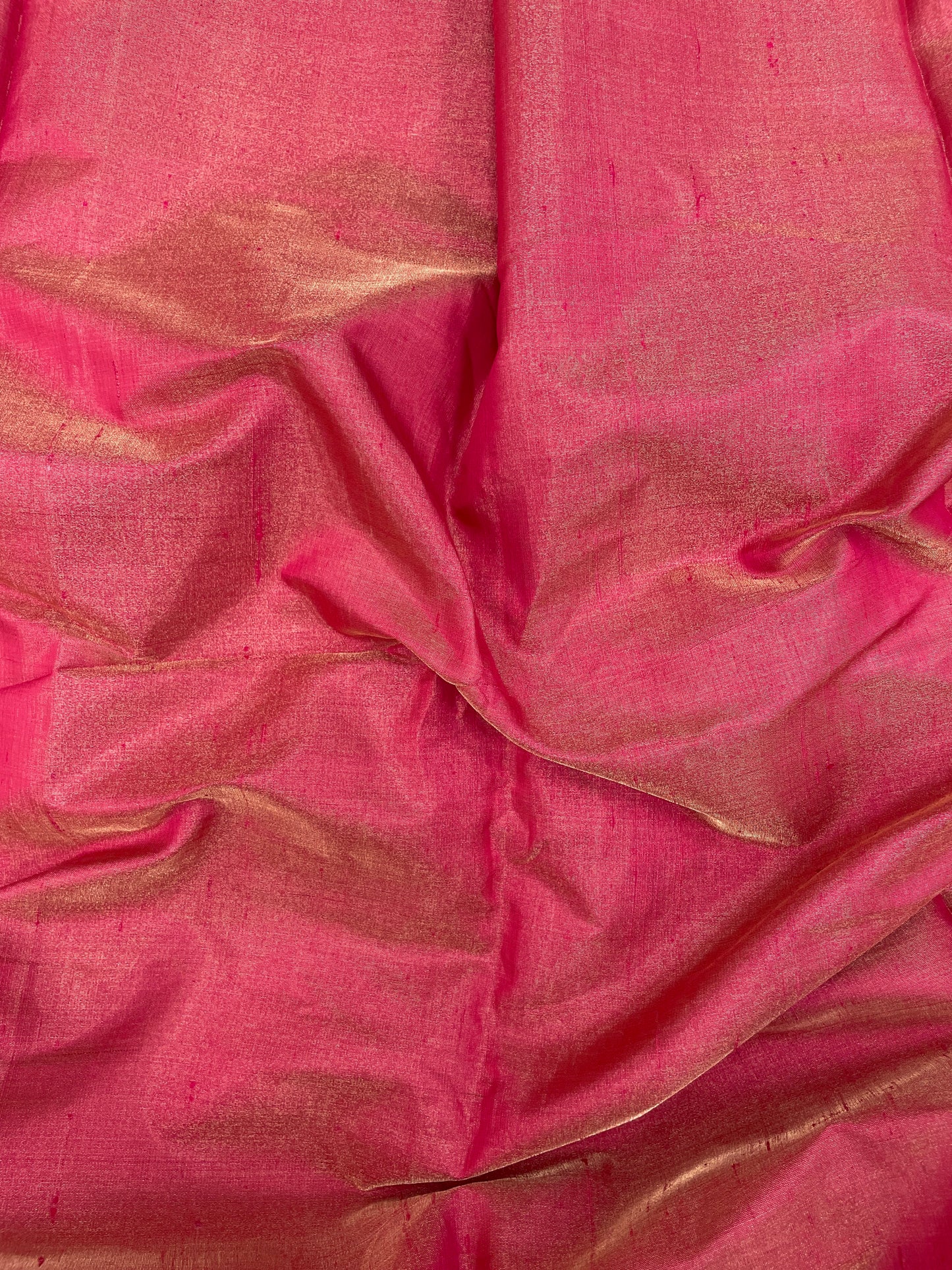 Perfect Classy Red Color Pure Raw Silk Tissue Fabric