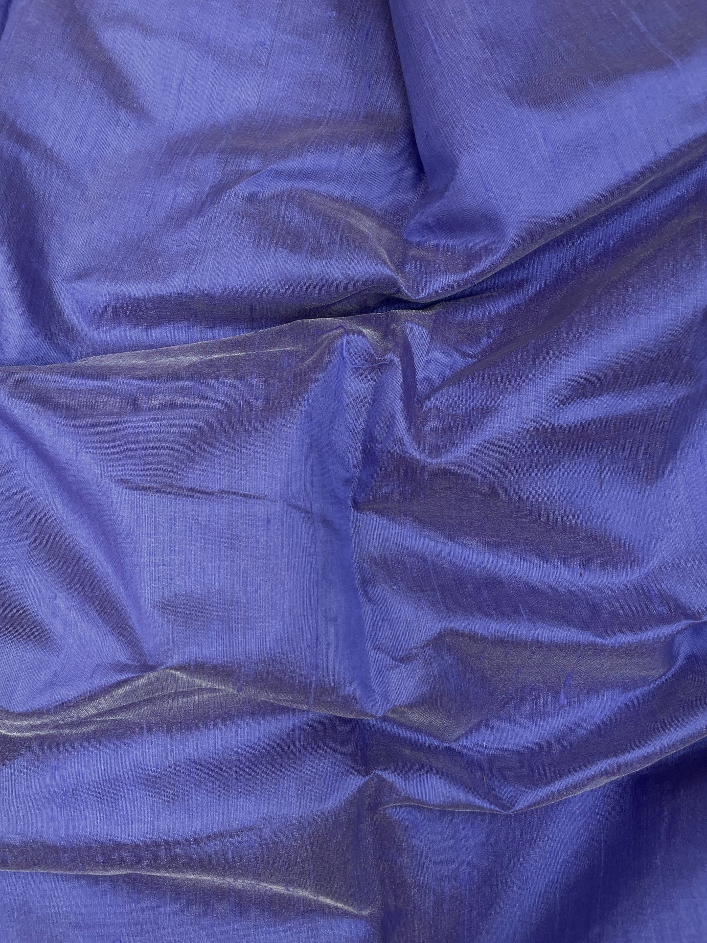Pretty Brilliant Violet Colored Pure Raw Silk Tissue Fabric