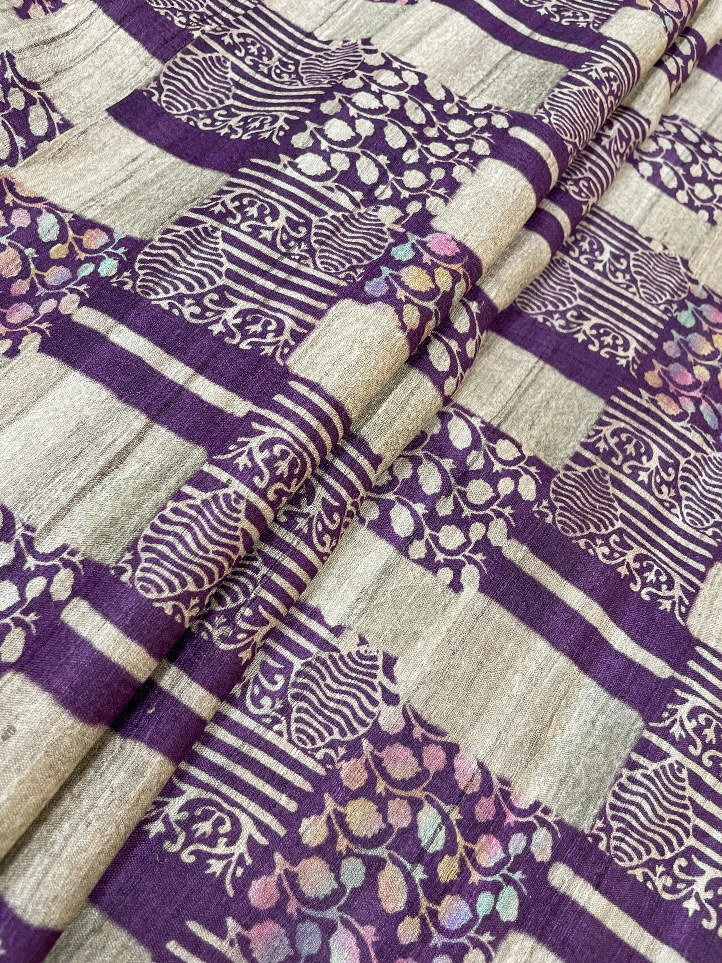 Pure Tussar Silk Prints