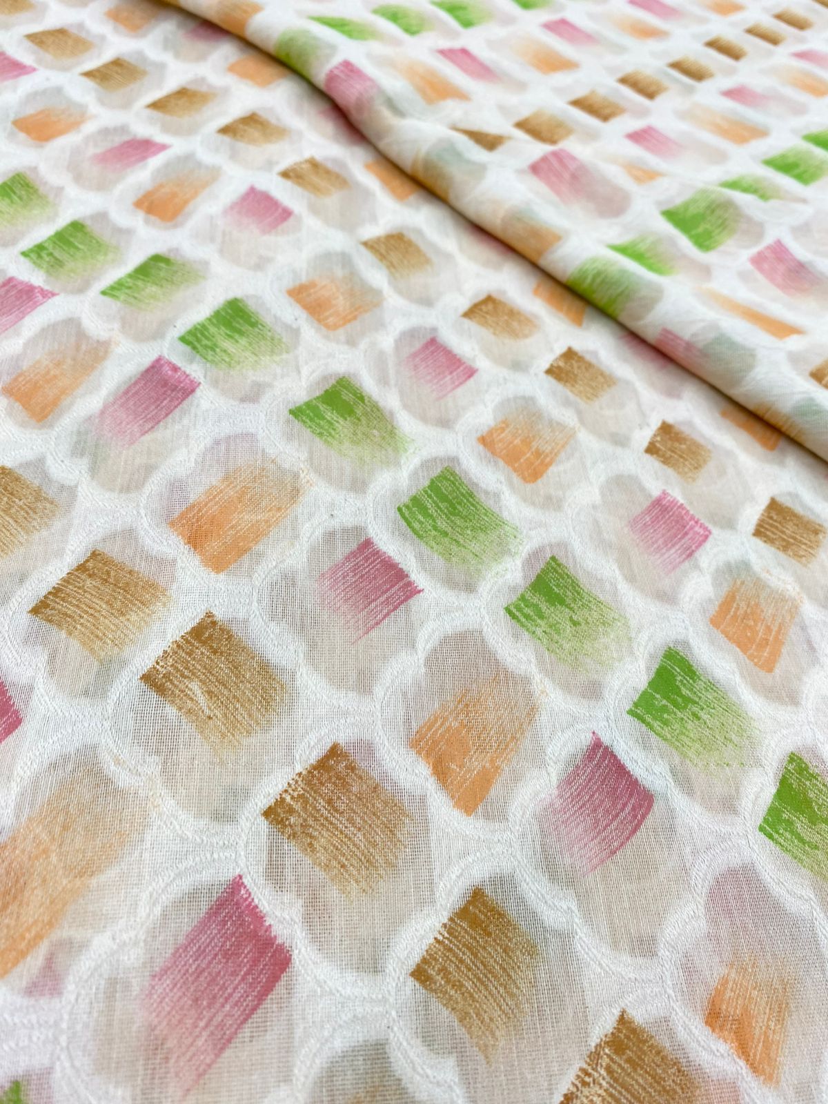 Chanderi Brocade Hand Brush Paint