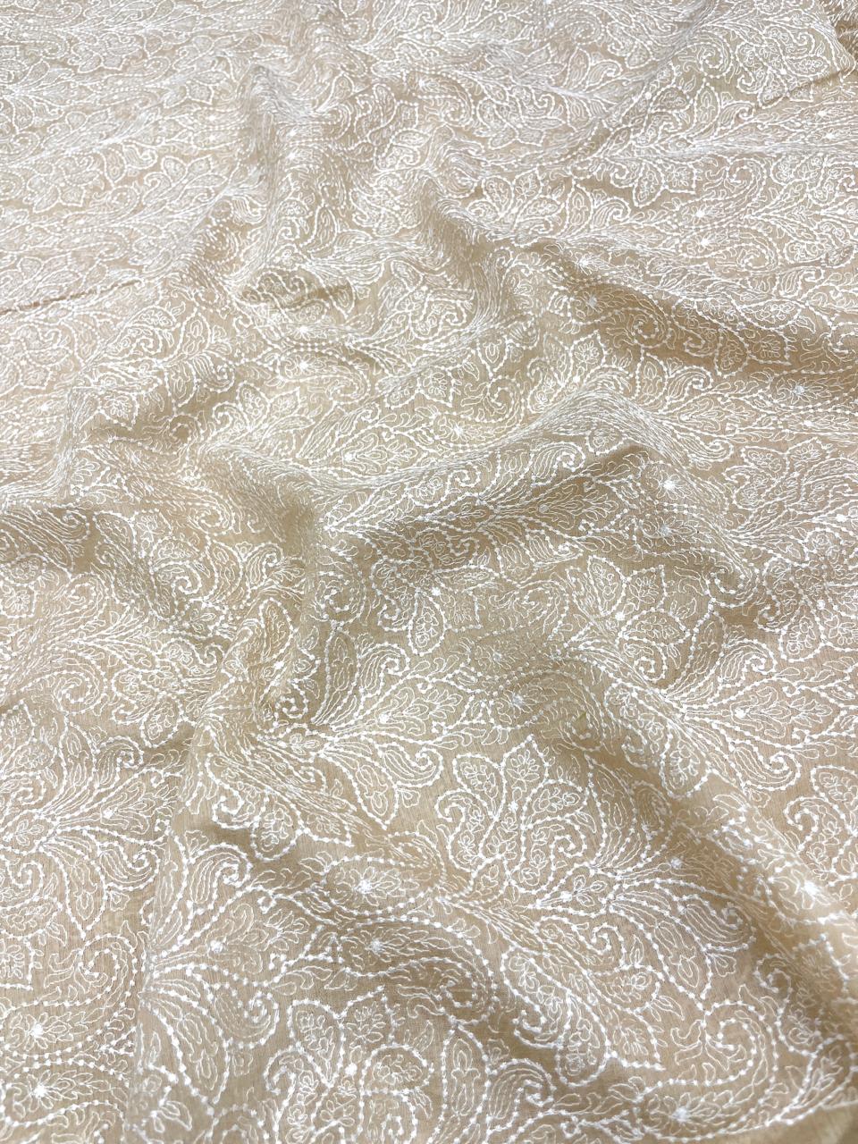 Munga Silk Embroidery Dyeable