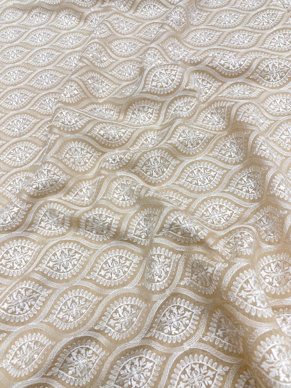 Munga Silk Embroidery Dyeable