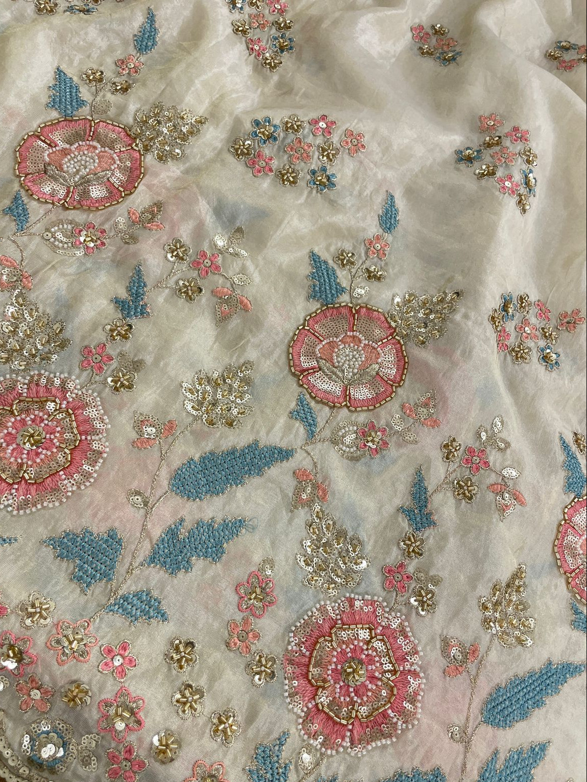 Tissue Beads Embroidery (44"Inch)