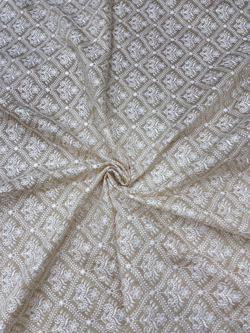 Munga Silk Embroidery Dyeable