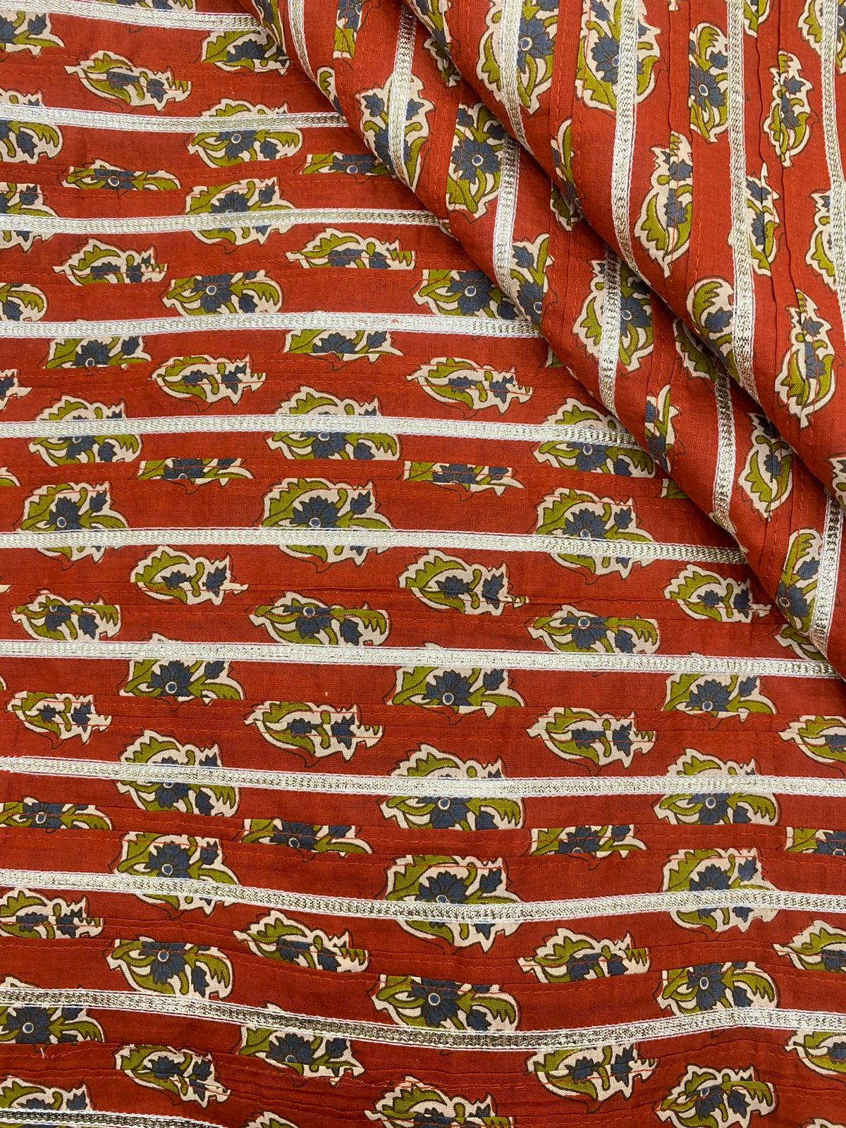 Cotton Print With Pintex With Gota (36" Inch)