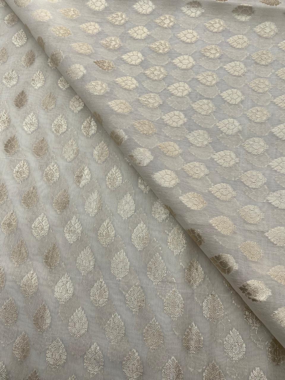 Chanderi Jacquard Dyeable