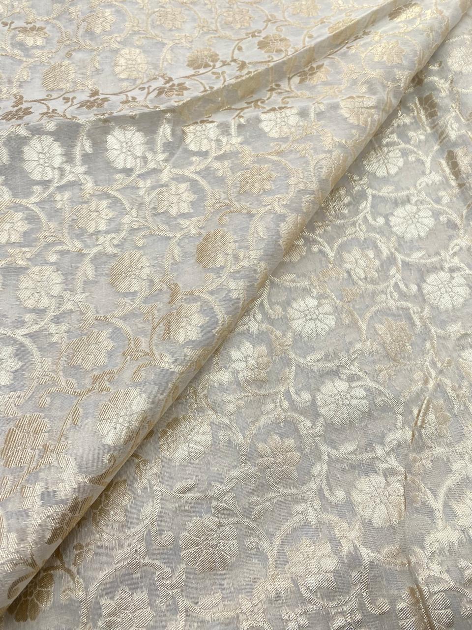 Chanderi Jacquard Dyeable