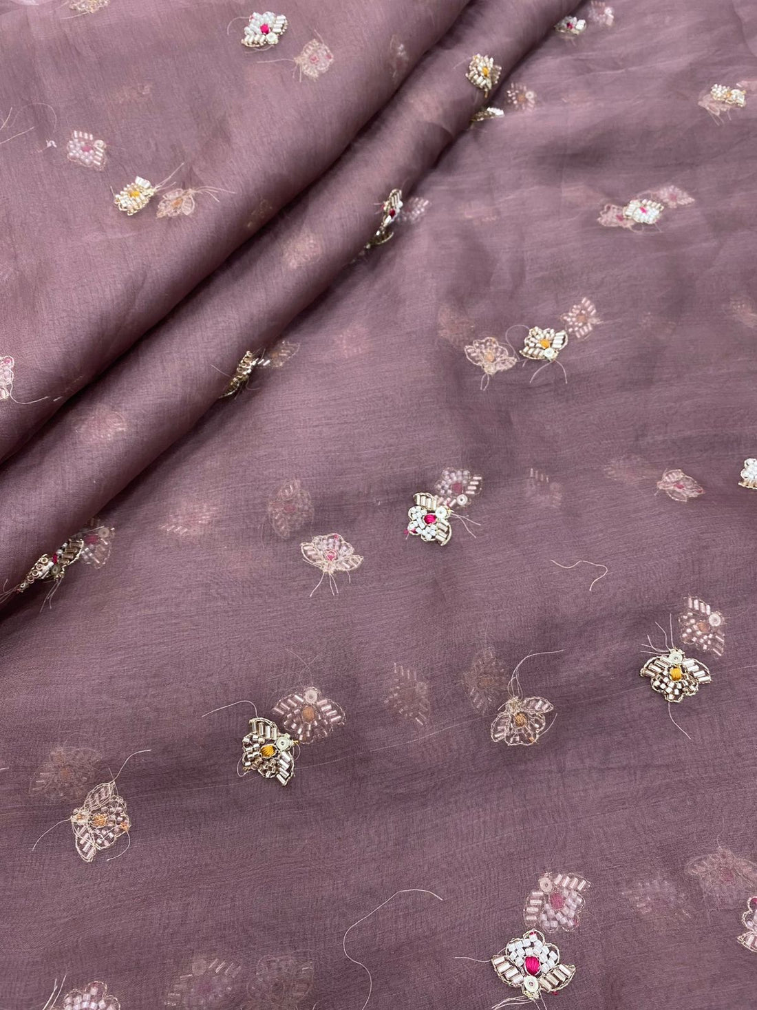 Rakhi Special Silk Organza Embroidery Set