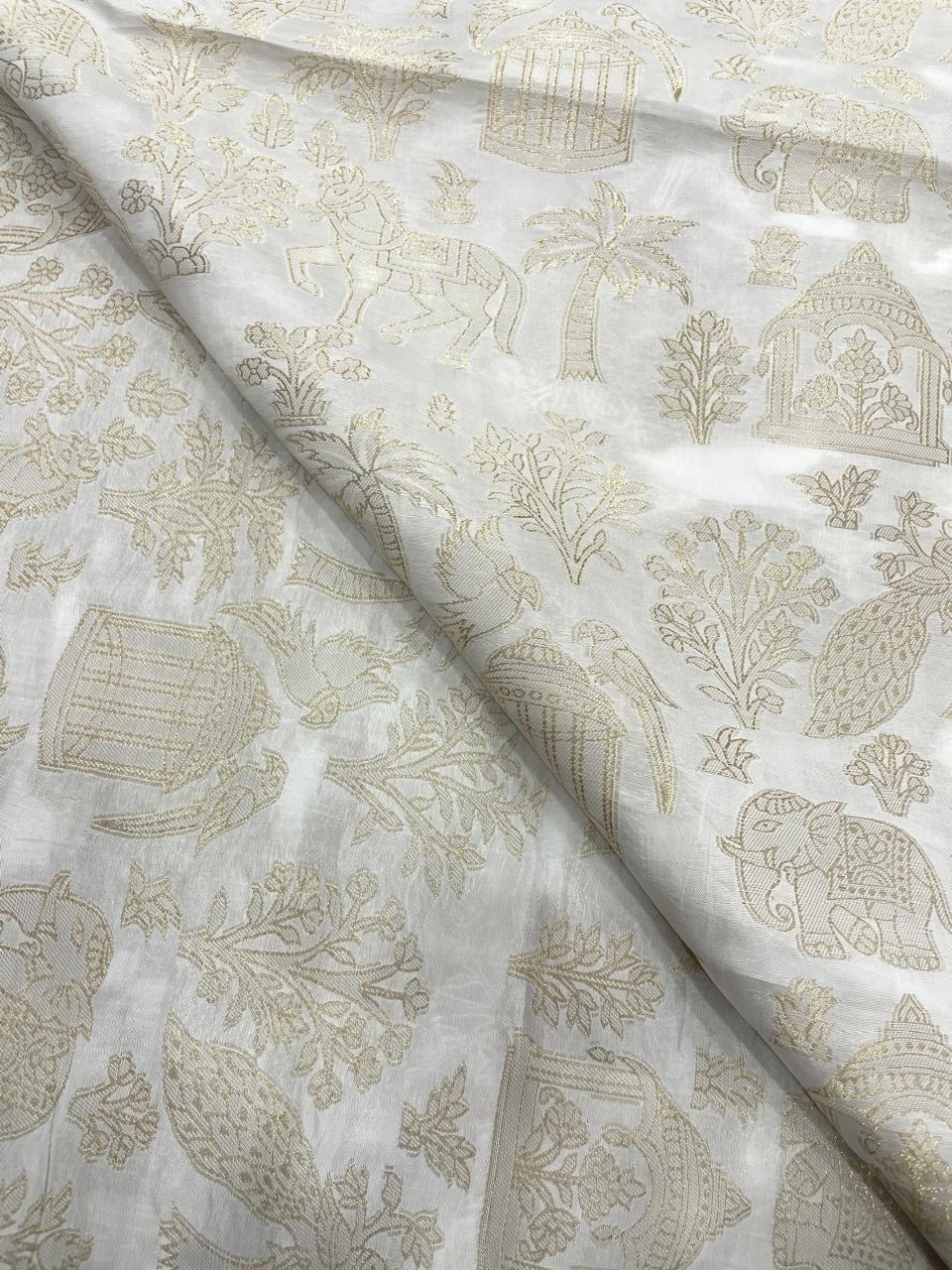 Banarasi Brocade Dyeable