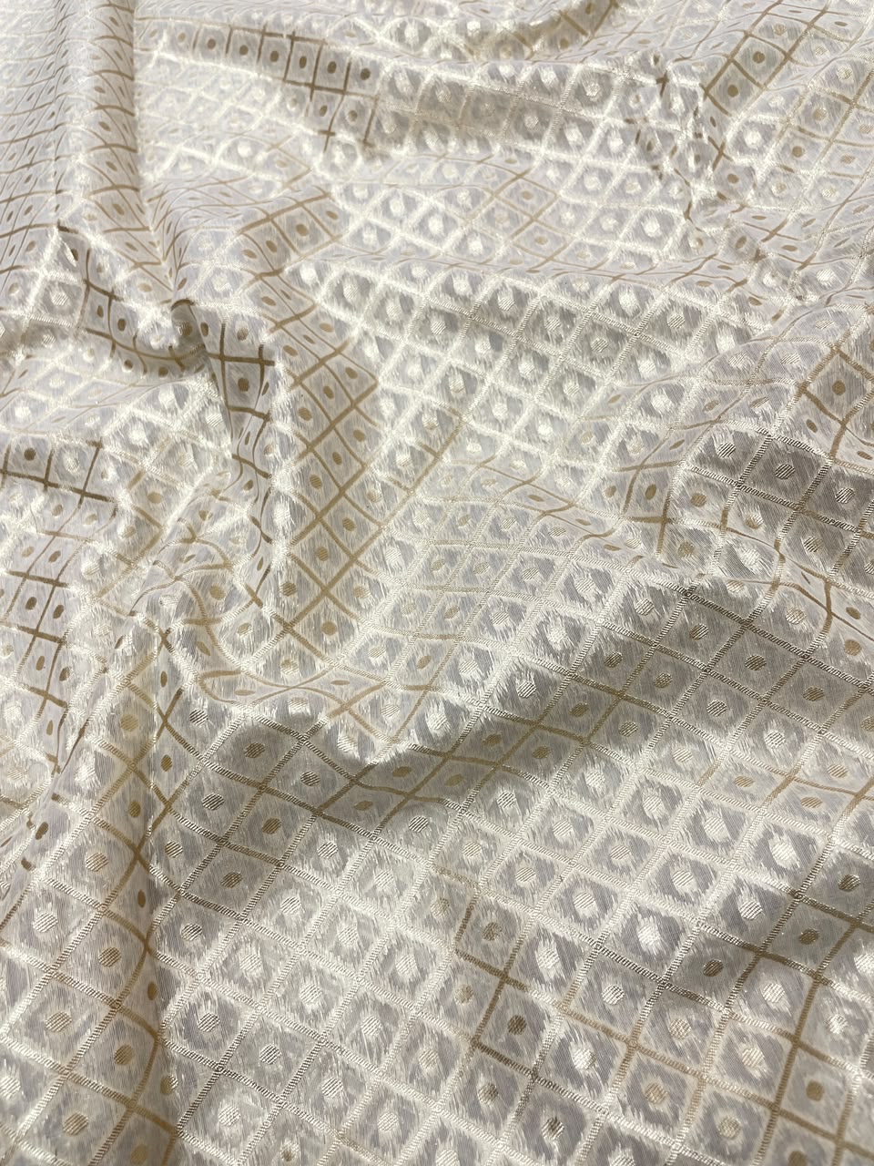 Chanderi Jacquard Dyeable