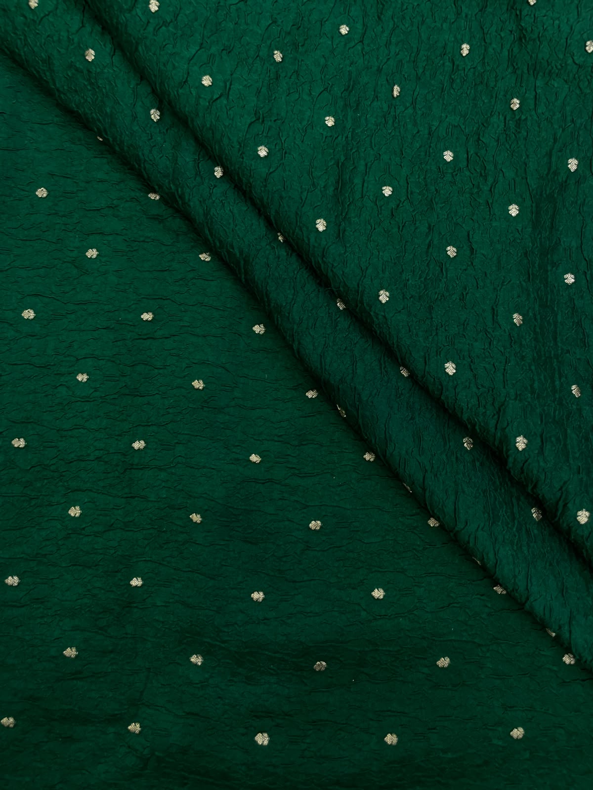 Pure Dupion Silk Zari Butti (Colours Available) 44"Inch
