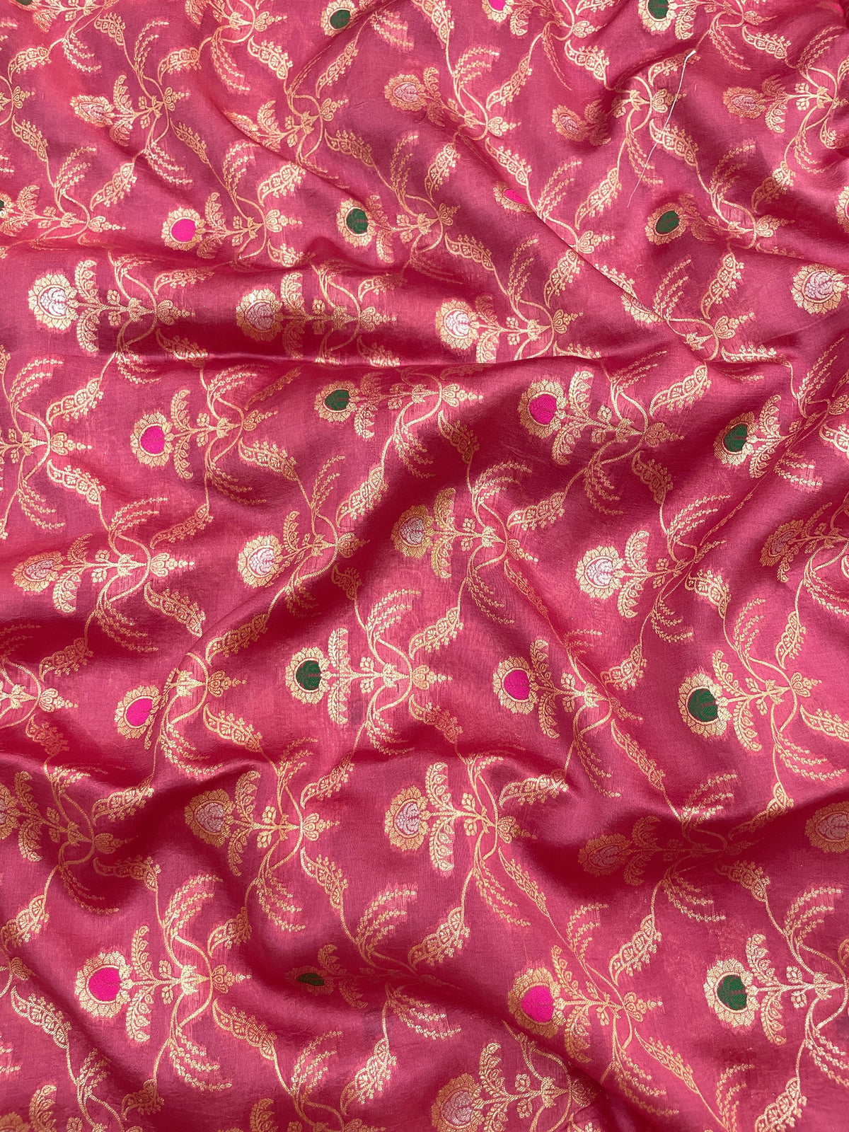 Pure Banarasi Katan Silk With Zari Brocade With Meena