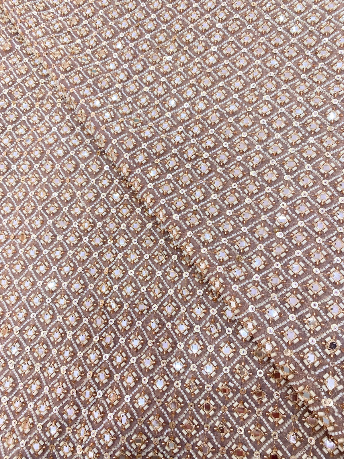 Tissue Beads Embroidery (Colours Available) 44"Inch