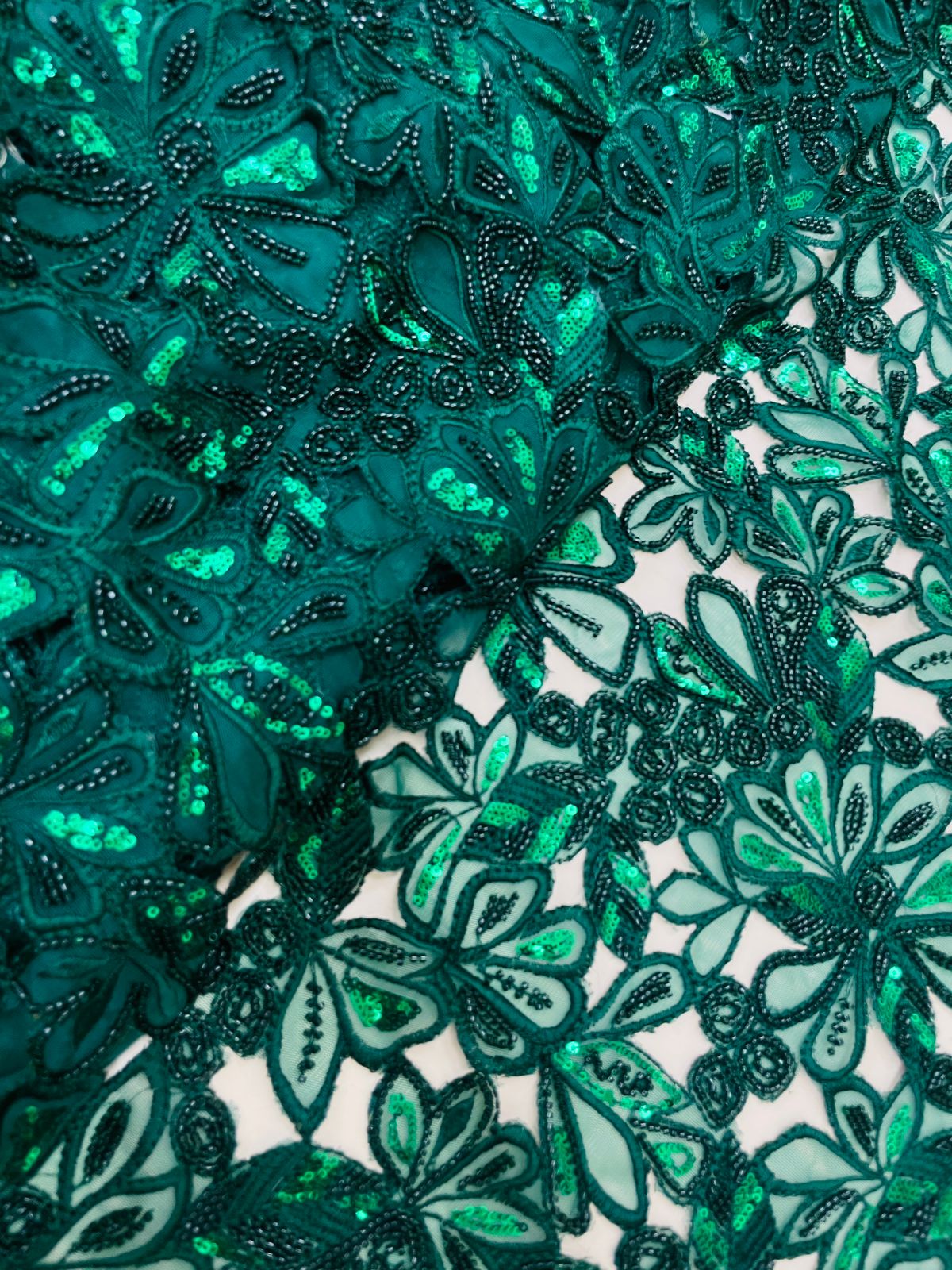 Net CutWork Embroidery (Color Available) 44"Inch