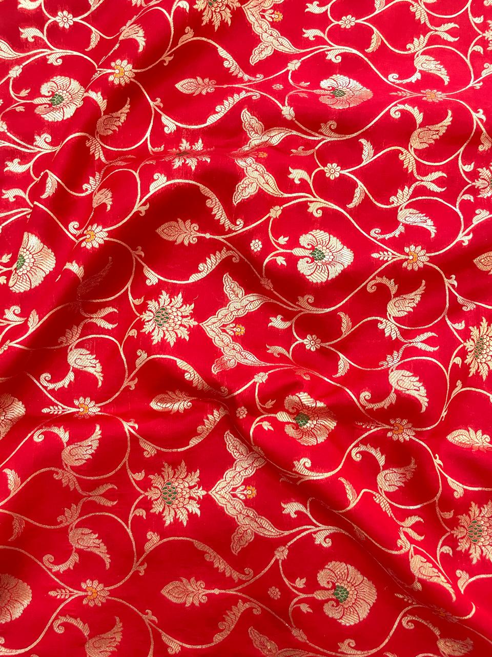 Pure Raw Silk Meena Brocade (44'inch)