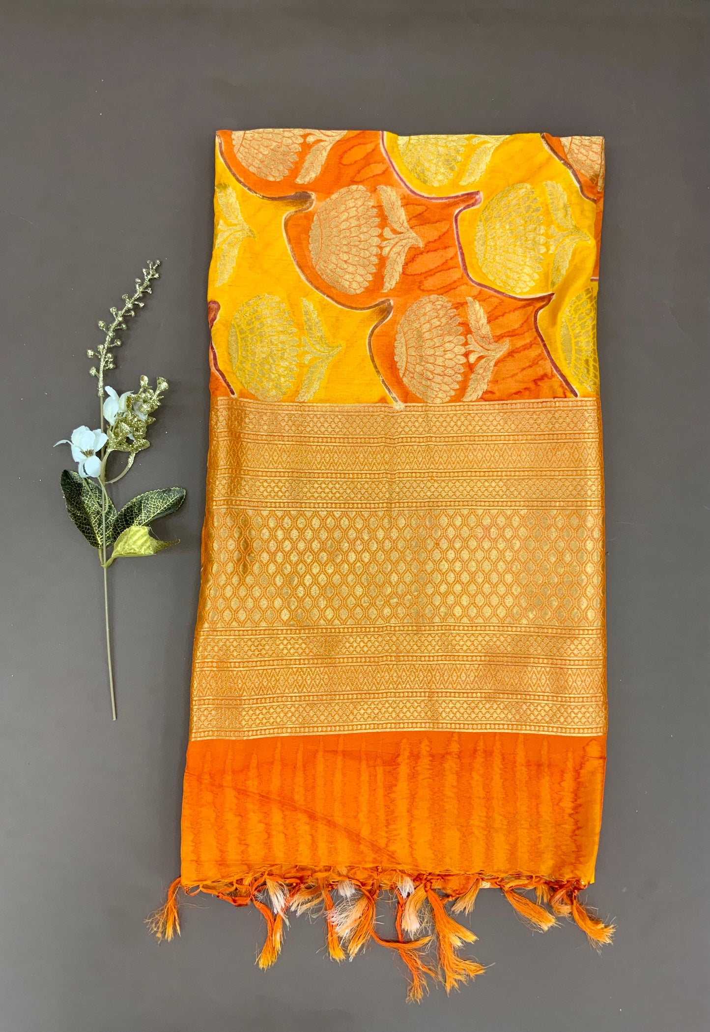 Pure Banarasi Silk Zari Dupatta (Colours Available)