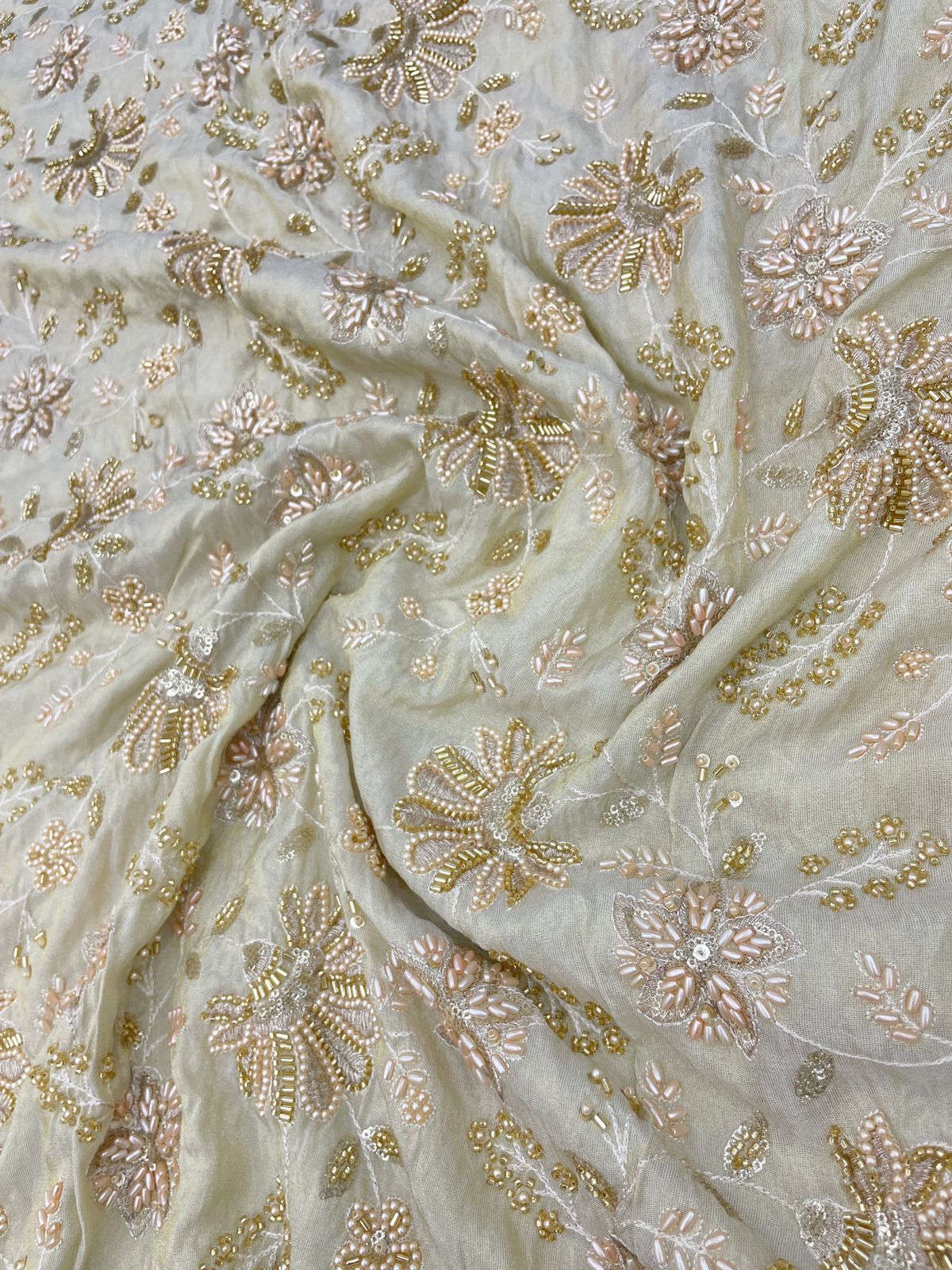 Tissue Embroidery Dyeable