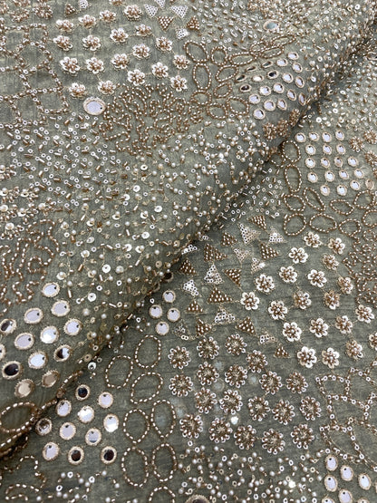 Tissue Crush Beads Embroidery (44'inch)
