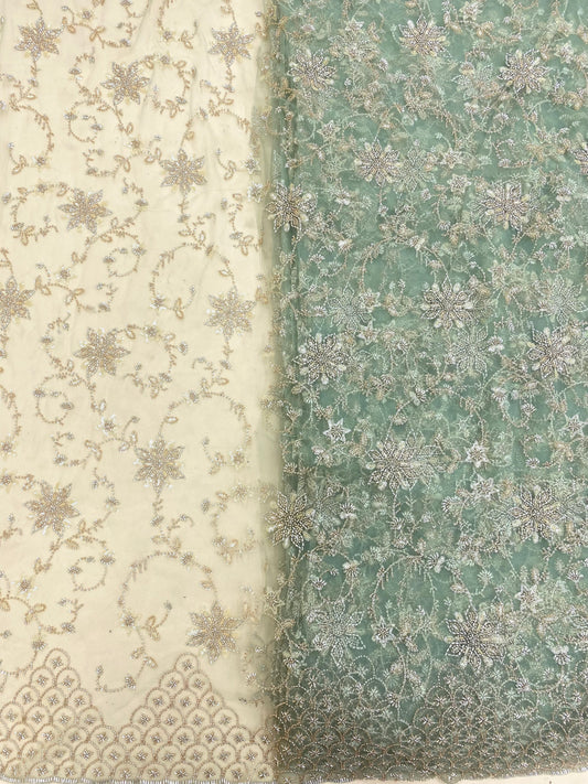 Net Handwork Embroidery (Color Available) 54"Inch