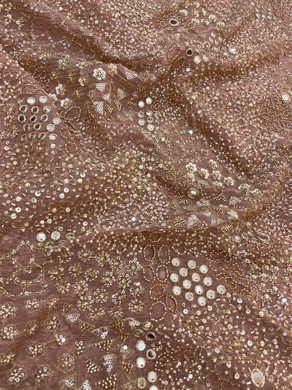 Tissue Crush Beads Embroidery (44'inch)