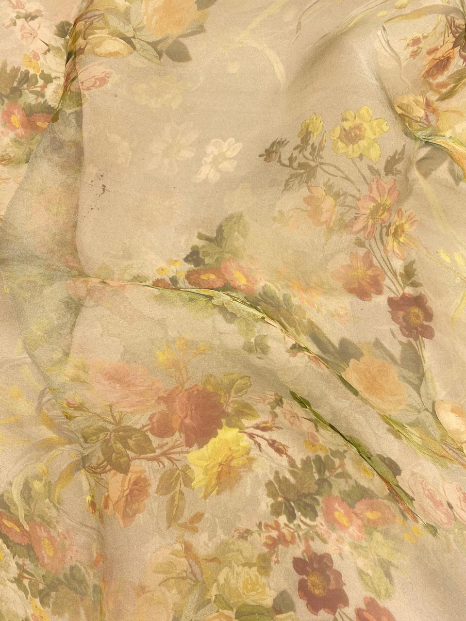 Pure Silk Organza Print