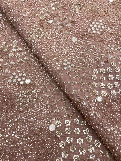 Tissue Crush Beads Embroidery (44'inch)