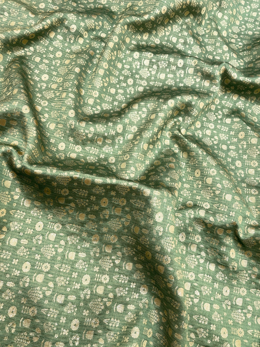 Pure Banarasi Katan Silk Zari Brocade