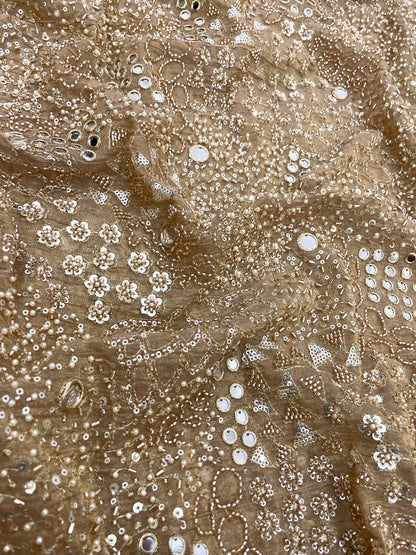 Tissue Crush Beads Embroidery (44'inch)
