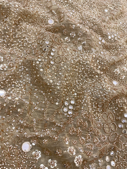 Tissue Crush Beads Embroidery (44'inch)