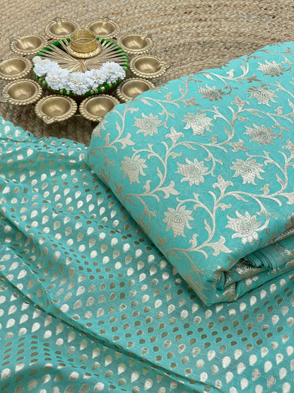 Banarasi Chanderi Jacquard Set