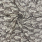 Exquisite Beautiful Grey Block Print On Cotton Fabric