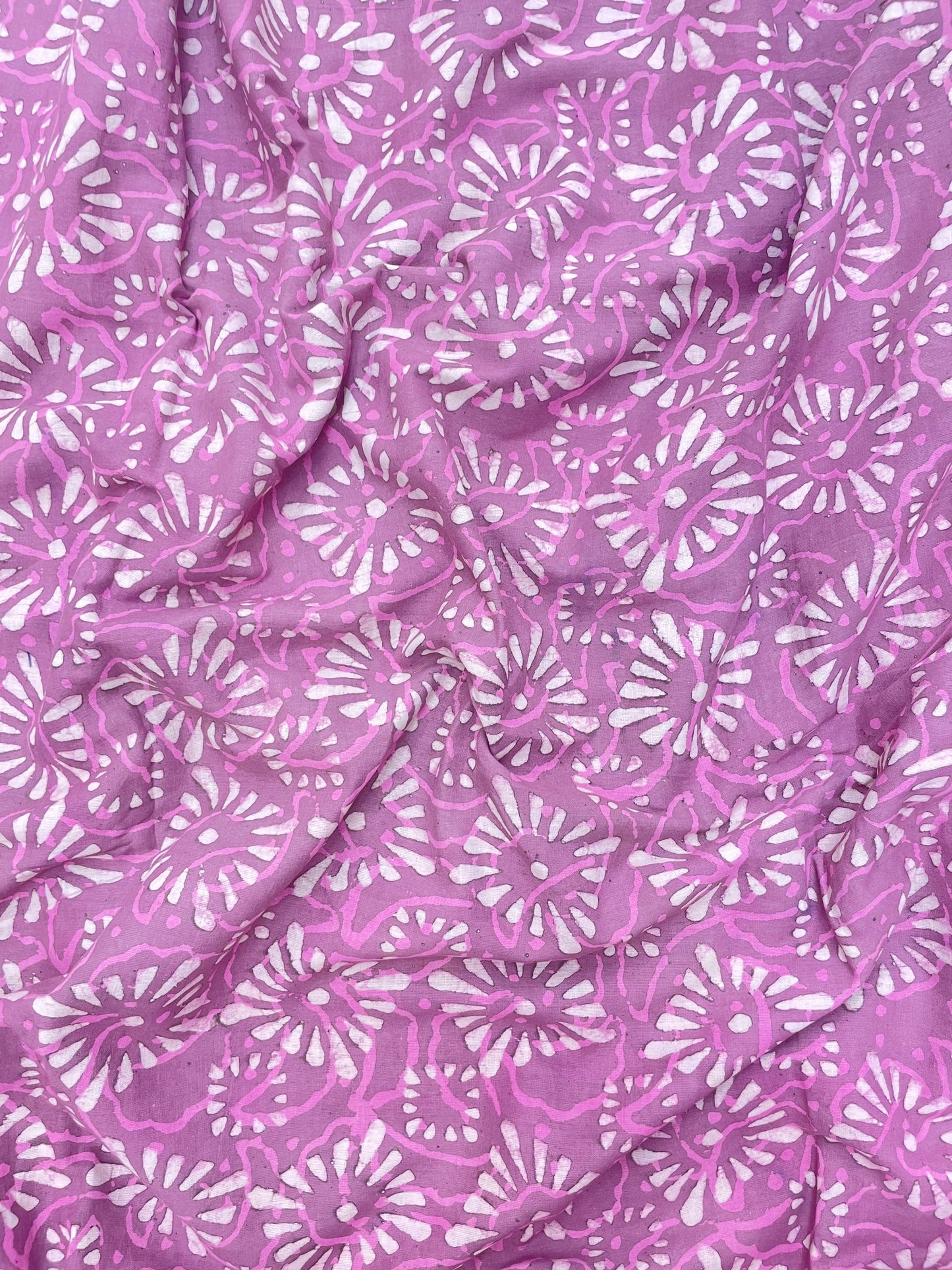 Attractive Elegant All Over Block Print On Cotton Fabric